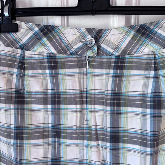 Women’s Lole Plaid Adjustable Waist Back Zip Pockets Tennis Skort Short Size 12 - Picture 5 of 15